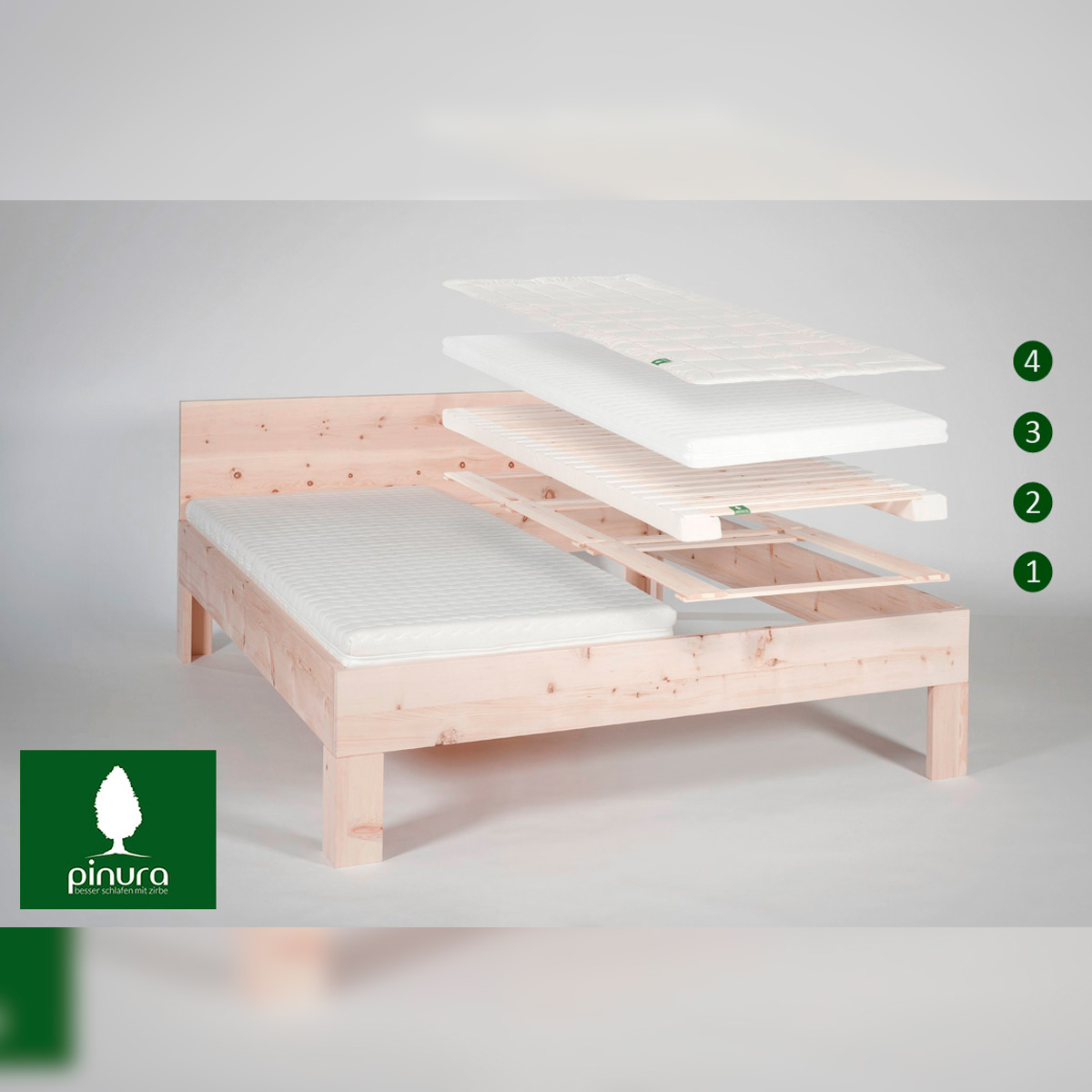 Pinura-Zirben-Schlafsystem